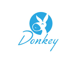 朱红娟的Donkey 手绘线条logologo设计