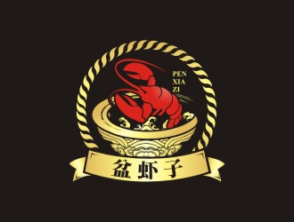 陈国伟的盆虾子logo设计