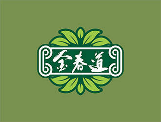 梁俊的金春道logo设计