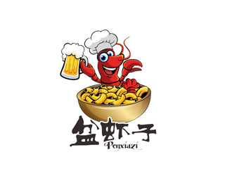 郭庆忠的盆虾子logo设计