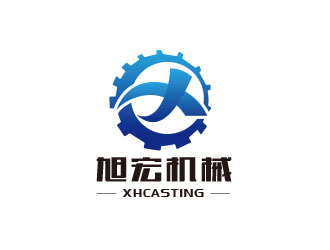 朱红娟的旭宏机械制造logo设计