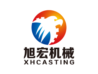 叶美宝的旭宏机械制造logo设计