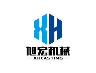 王涛的旭宏机械制造logo设计