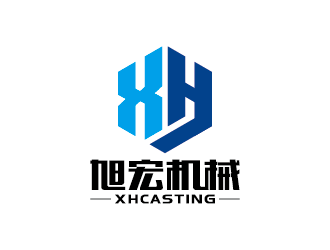 王涛的旭宏机械制造logo设计