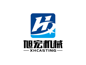 王涛的旭宏机械制造logo设计