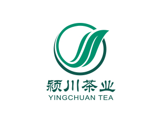 黄安悦的颍川茶业logo设计