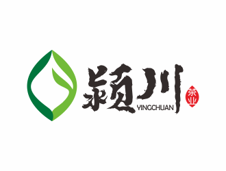 何嘉健的颍川茶业logo设计