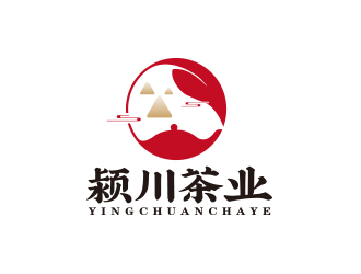 孙金泽的颍川茶业logo设计
