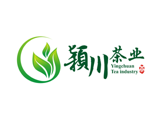 谭家强的颍川茶业logo设计
