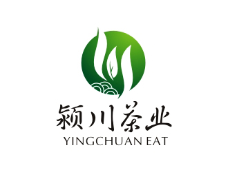 曾翼的颍川茶业logo设计