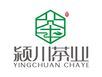 赵鹏的颍川茶业logo设计