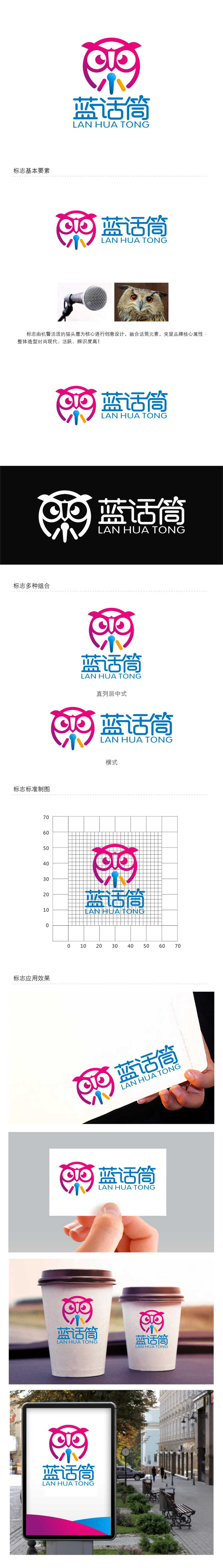 劳志飞的蓝话筒【重新整理设计需求】logo设计