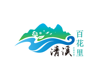 黄安悦的清溪•百花里logo设计