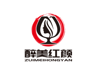 孙金泽的贵州醉美红颜酒业有限公司logo设计