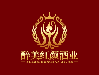 贵州醉美红颜酒业有限公司logo设计