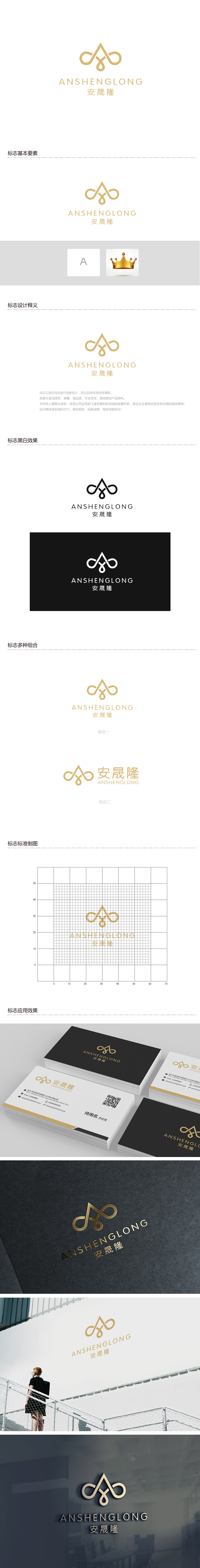 吴晓伟的安晟隆（安晟隆（上海）新材料科技有限公司）logo设计