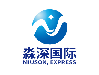 张俊的淼深国际跨境出口logo设计