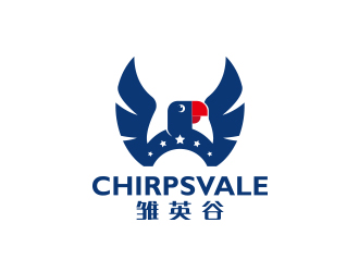 黄安悦的雏英谷/ChirpsVale英语教育logo设计logo设计