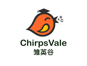 吴晓伟的雏英谷/ChirpsVale英语教育logo设计logo设计
