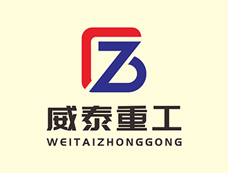 赵鹏 v的威泰重工logo设计