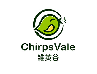 吴晓伟的雏英谷/ChirpsVale英语教育logo设计logo设计