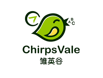 吴晓伟的雏英谷/ChirpsVale英语教育logo设计logo设计