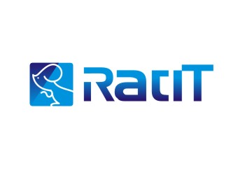 杨占斌的ratIT黑白图标logo设计