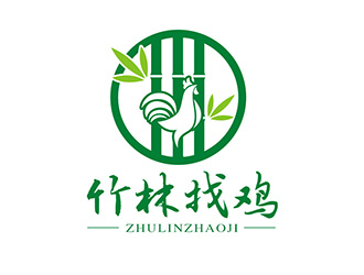 吴晓伟的竹林找鸡农业标志设计logo设计