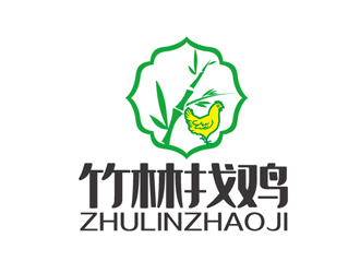 秦晓东的竹林找鸡农业标志设计logo设计