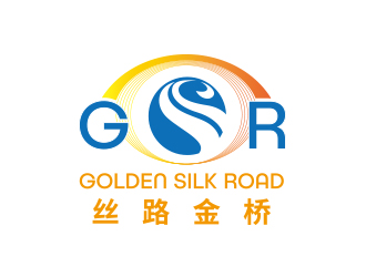 黄安悦的丝路金桥   GSR GOLDEN SILK ROADlogo设计