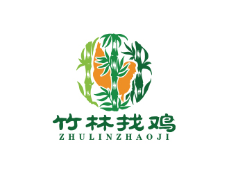 孙金泽的竹林找鸡农业标志设计logo设计