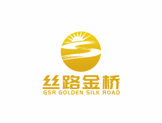 汤儒娟的丝路金桥   GSR GOLDEN SILK ROADlogo设计