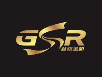 何嘉健的丝路金桥   GSR GOLDEN SILK ROADlogo设计