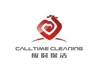黄安悦的CALLTIME CLEANING（应时保洁）logo设计