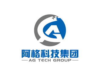 王涛的英文字母AG抽象设计logo设计