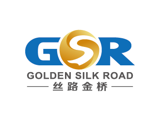王涛的丝路金桥   GSR GOLDEN SILK ROADlogo设计
