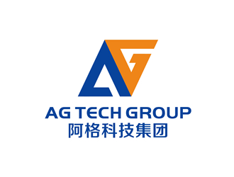 唐国强的英文字母AG抽象设计logo设计