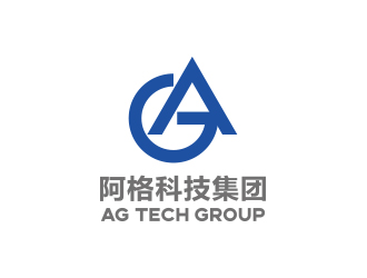 杨勇的英文字母AG抽象设计logo设计