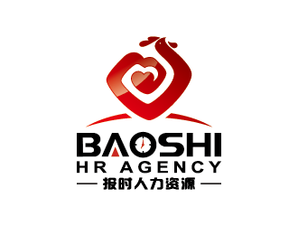 王涛的BAOSHI HR AGENCY （报时人力资源）logo设计