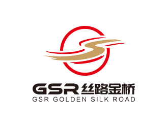 孙金泽的丝路金桥   GSR GOLDEN SILK ROADlogo设计