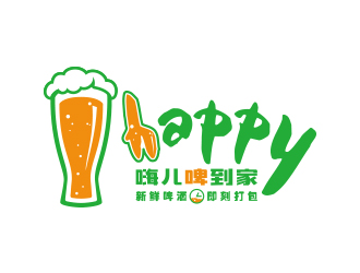 黄安悦的嗨儿啤到家店铺logo设计logo设计
