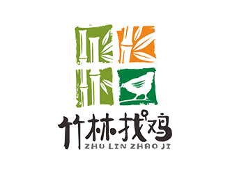 竹林找鸡农业标志设计logo设计