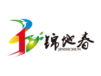 黄安悦的锦地春logo设计
