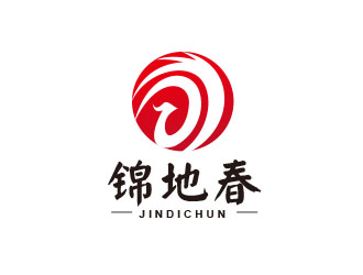 朱红娟的锦地春logo设计