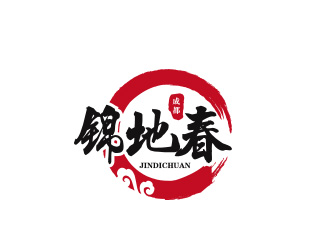 陈川的锦地春logo设计