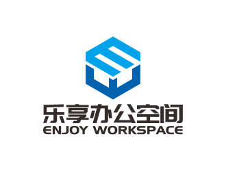 何嘉健的Enjoy Workspace                     乐 享 办 公 空 间 logo设计