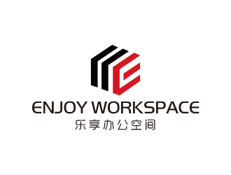 高明奇的Enjoy Workspace                     乐 享 办 公 空 间 logo设计