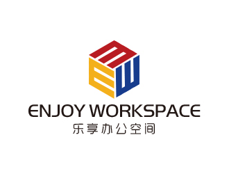 高明奇的Enjoy Workspace                     乐 享 办 公 空 间 logo设计