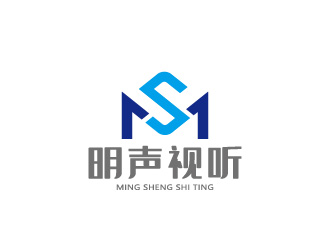 周金进的明声视听logo设计