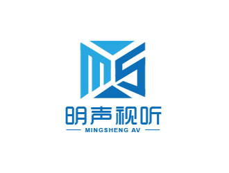 朱红娟的明声视听logo设计